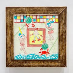 「割らせない」額装込